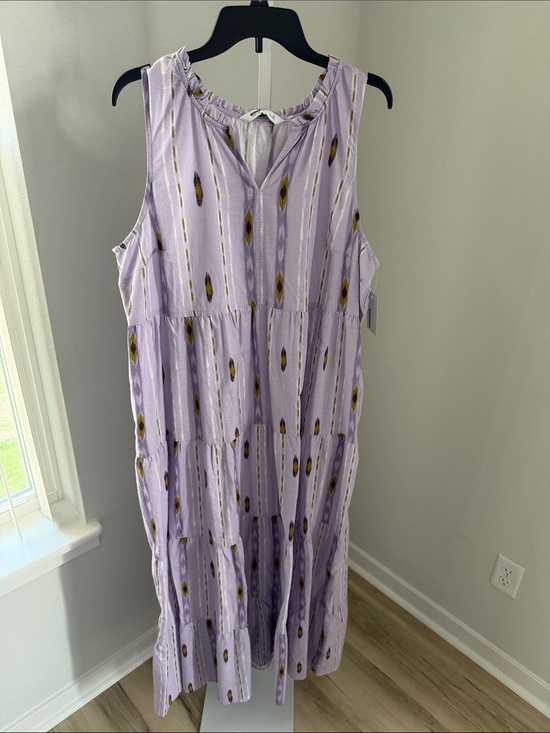 Sonoma Dresses & Skirts - Sonoma Lavender Tiered Maxi Dress with Mustard Accents